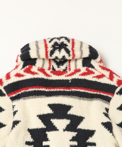 BAYFLOW（ベイフロー）の「[KIDS]ネイティブショールカーデ（カーディガン/ボレロ・キッズ・ブラック/オフホワイト・MEDIUM/X-LARGE）」の11枚目の写真