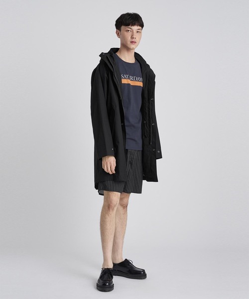 Saturdays NYC(サタデーズ ニューヨークシティ )の「Bar Underline T-Shirt(Tシャツ/カットソー・メンズ・ホワイト/ネイビー/オレンジ・L/M/S/XL/XS)」の8枚目の写真