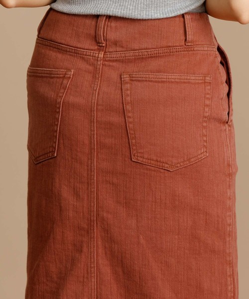 Munich（ミューニック）の「ストレッチデニムタイトロングスカート（デニムスカート・レディース・ベージュ/カーキ/テラコッタ・S/M/XS）」の21枚目の写真