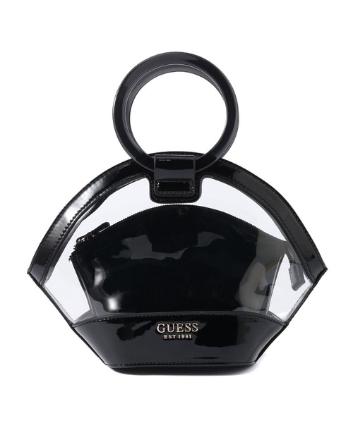 Guess�i�Q�X�j�́uCLEAR VIEW CRESCENT TOP ZIP�i�V�����_�[�o�b�O�j�v�b�u���b�N