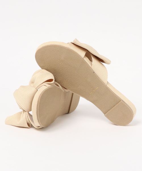 KOBE LETTUCE（コウベレタス）の「ポーチ付きBIGリボンフラットサンダル（サンダル・レディース・レッド/ブラック系その他/ミント/ブルー系その他/ベージュ系その他/イエロー/ホワイト系その他/その他・L/LL/S/M）」の13枚目の写真