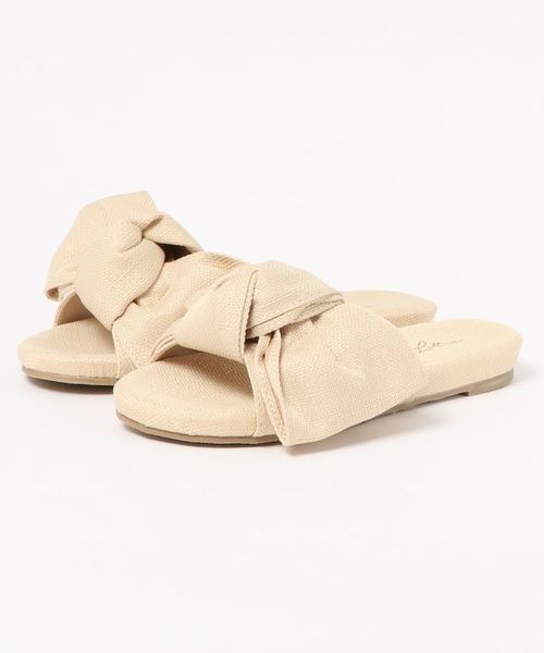 KOBE LETTUCE（コウベレタス）の「ポーチ付きBIGリボンフラットサンダル（サンダル・レディース・レッド/ブラック系その他/ミント/ブルー系その他/ベージュ系その他/イエロー/ホワイト系その他/その他・L/LL/S/M）」の18枚目の写真