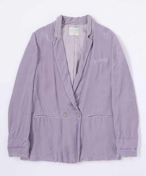 forte_forte（フォルテフォルテ）の「forte_forte　フォルテ フォルテ / コーデュロイジャケット（テーラードジャケット・レディース・ライトパープル・0/1）」の6枚目の写真