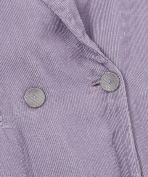 forte_forte（フォルテフォルテ）の「forte_forte　フォルテ フォルテ / コーデュロイジャケット（テーラードジャケット・レディース・ライトパープル・0/1）」の2枚目の写真