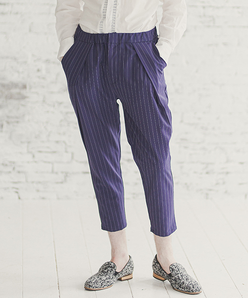 d3d5（ディースリーディーファイブ）の「mp7180-ストライプバルーンテーパードパンツ（その他パンツ・メンズ・ネイビー/カーキ/ブラック・FREE）」の3枚目の写真