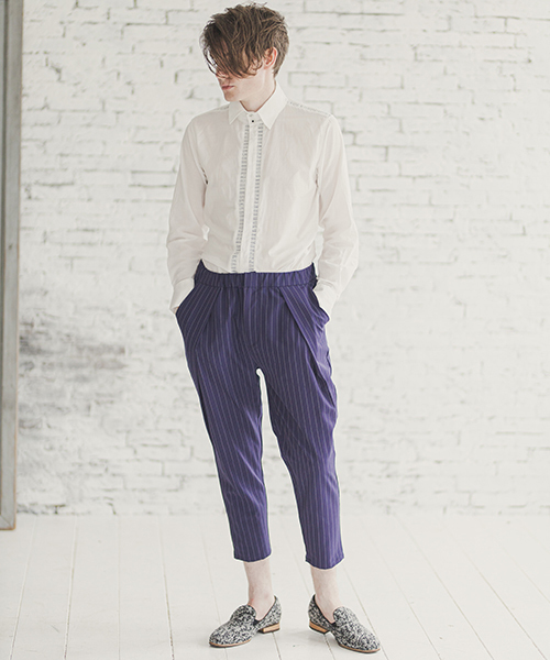 d3d5（ディースリーディーファイブ）の「mp7180-ストライプバルーンテーパードパンツ（その他パンツ・メンズ・ネイビー/カーキ/ブラック・FREE）」の10枚目の写真