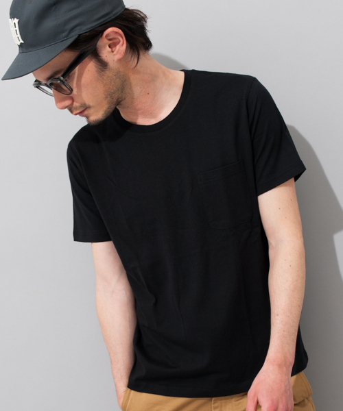 green label relaxing（グリーンレーベルリラクシング）の「◎GIZA/C PKT C/N S/S Tシャツ ◆（Tシャツ/カットソー・メンズ・ホワイト/ネイビー/ブラック/グレー/オレンジ系その他/ターコイズブルー・MEDIUM/SMALL/LARGE/X-LARGE）」の2枚目の写真