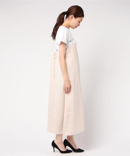 flower（フラワー）の「グロッシーハングアウトワンピース（ワンピース・レディース・ブラウン/アイボリー・FREE）」の4枚目の写真