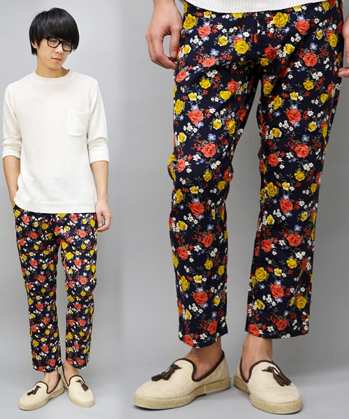 SHIPS JET BLUE（シップスジェットブルー）の「SGS: フラワー/リラックス テーパード パンツ（チノパンツ・メンズ・ネイビー/ベージュ/ダークブルー/ブラック/コバルトブルー・SMALL/LARGE/MEDIUM）」の9枚目の写真