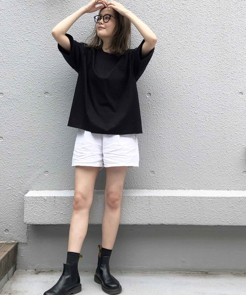 audrey and john wad(オードリーアンドジョンワッド)の「コットンスムースフレアカットソー(Tシャツ/カットソー・レディース・ホワイト/ブラック/グレイッシュベージュ・MEDIUM)」の14枚目の写真