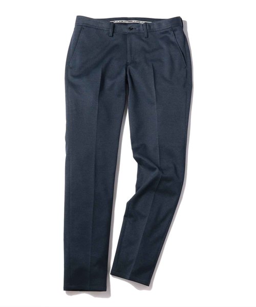 MEN'S BIGI(メンズビギ)の「ポリエステル ジャージ スラックス【ウォッシャブル】(パンツ)」|ネイビー