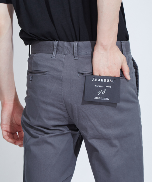ABAHOUSE GRAY（アバハウスグレイ）の「【展開店舗限定】カラーツイルテーパードパンツ（その他パンツ・メンズ・ブラック/ネイビー/ベージュ/カーキ/ライトグレー・44/46/48/50）」の11枚目の写真