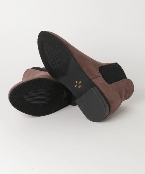 menue（メヌエ）の「ラウンドトゥ サイドゴア ショートブーツ（ブーツ・レディース・ブラック/アッシュブラウン/ベージュ/ダークブラウン・LL/3L/S/M/L/XS）」の9枚目の写真