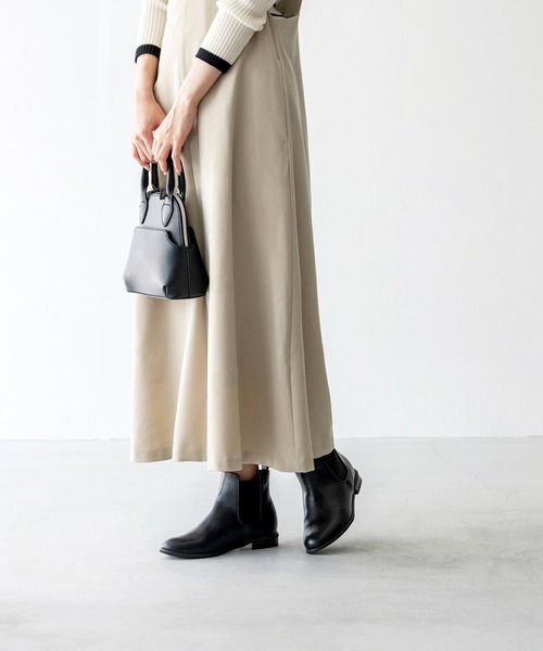 menue（メヌエ）の「ラウンドトゥ サイドゴア ショートブーツ（ブーツ・レディース・ブラック/アッシュブラウン/ベージュ/ダークブラウン・LL/3L/S/M/L/XS）」の22枚目の写真