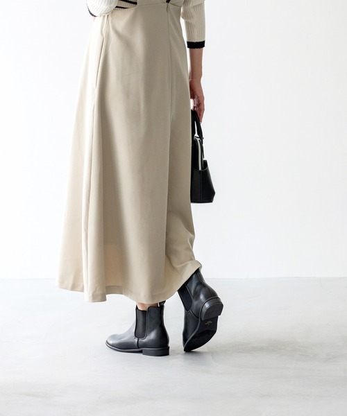 menue（メヌエ）の「ラウンドトゥ サイドゴア ショートブーツ（ブーツ・レディース・ブラック/アッシュブラウン/ベージュ/ダークブラウン・LL/3L/S/M/L/XS）」の21枚目の写真