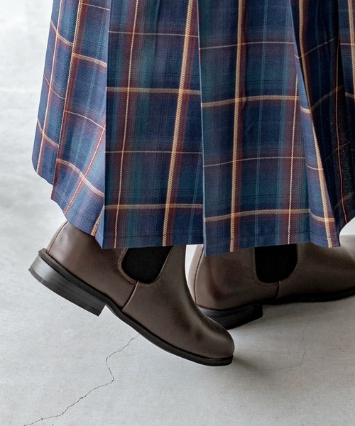 menue（メヌエ）の「ラウンドトゥ サイドゴア ショートブーツ（ブーツ・レディース・ブラック/アッシュブラウン/ベージュ/ダークブラウン・LL/3L/S/M/L/XS）」の13枚目の写真