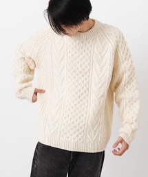 メリノウール　ハンドニット手編みセーター