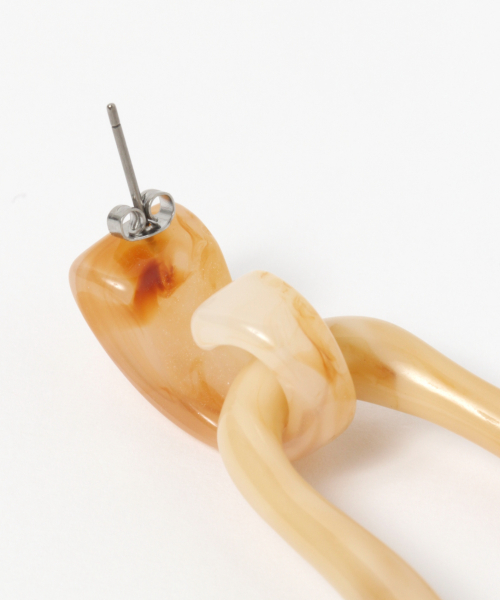 GLOBAL WORK（グローバルワーク）の「オオブリサガリピアス/852016（ピアス（両耳用）・レディース・ホワイト/ダークブラウン・FREE）」の3枚目の写真