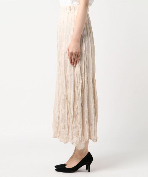 flower(フラワー)の「ニュアンスドットスカート(スカート・レディース・ブラック/グリーン/アイボリー・FREE)」の4枚目の写真