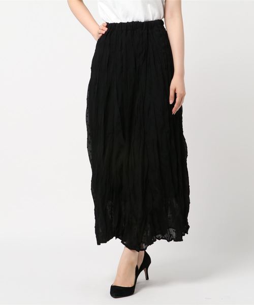 flower(フラワー)の「ニュアンスドットスカート(スカート・レディース・ブラック/グリーン/アイボリー・FREE)」の10枚目の写真