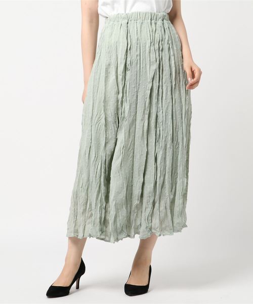 flower(フラワー)の「ニュアンスドットスカート(スカート・レディース・ブラック/グリーン/アイボリー・FREE)」の9枚目の写真