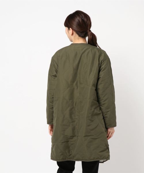 fifth（フィフス）の「リバーシブルボアロングコート（ブルゾン・レディース・ブラック/カーキ・MEDIUM）」の5枚目の写真