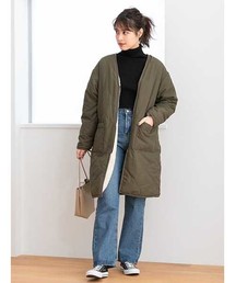 fifth | リバーシブルボアロングコート(ブルゾン)