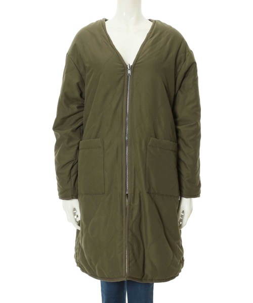fifth（フィフス）の「リバーシブルボアロングコート（ブルゾン・レディース・ブラック/カーキ・MEDIUM）」の11枚目の写真