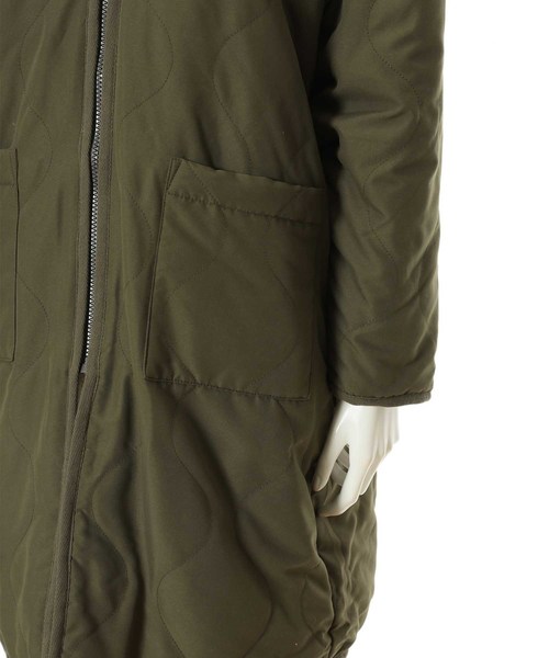 fifth（フィフス）の「リバーシブルボアロングコート（ブルゾン・レディース・ブラック/カーキ・MEDIUM）」の15枚目の写真