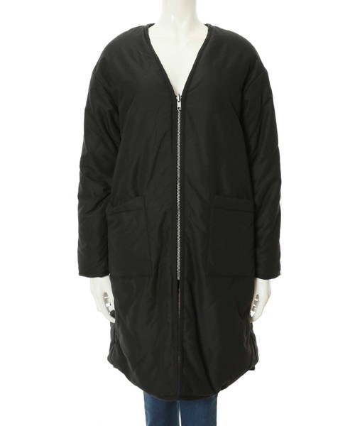 fifth（フィフス）の「リバーシブルボアロングコート（ブルゾン・レディース・ブラック/カーキ・MEDIUM）」の9枚目の写真