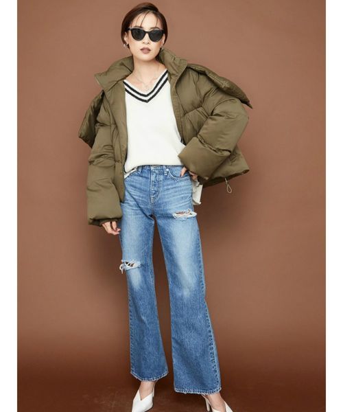 GYDA（ジェイダ）の「チルデングラインダーニットトップス（ニット/セーター・レディース・ブラック/ベージュ/オフホワイト・FREE）」の11枚目の写真