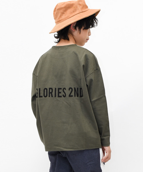 RAT EFFECT（ラットエフェクト）の「バックロゴ長袖Tシャツ（Tシャツ/カットソー・キッズ・オフホワイト/ブラック/チャコールグレー/ベージュ/カーキ/ブルー/ライトグレー/ホワイト系その他/ライトブルー・120/130/140/150/160/170）」の7枚目の写真