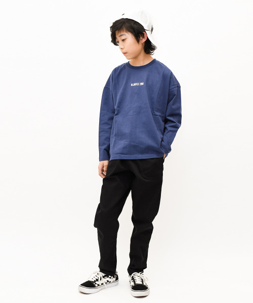 RAT EFFECT（ラットエフェクト）の「バックロゴ長袖Tシャツ（Tシャツ/カットソー・キッズ・オフホワイト/ブラック/チャコールグレー/ベージュ/カーキ/ブルー/ライトグレー/ホワイト系その他/ライトブルー・120/130/140/150/160/170）」の18枚目の写真