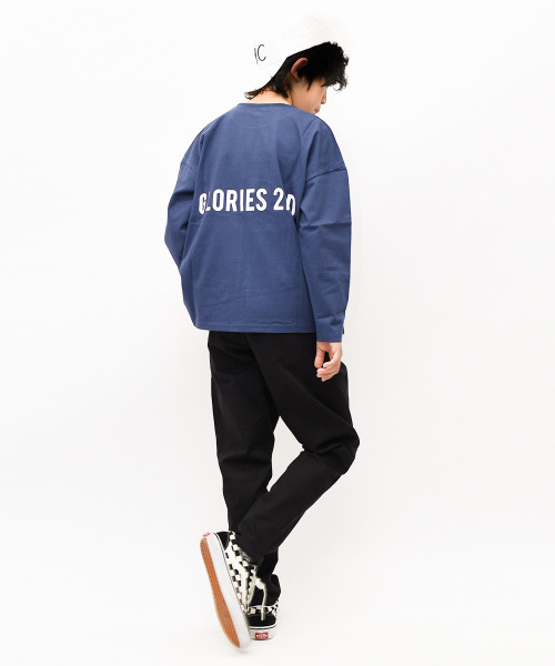 RAT EFFECT（ラットエフェクト）の「バックロゴ長袖Tシャツ（Tシャツ/カットソー・キッズ・オフホワイト/ブラック/チャコールグレー/ベージュ/カーキ/ブルー/ライトグレー/ホワイト系その他/ライトブルー・120/130/140/150/160/170）」の19枚目の写真