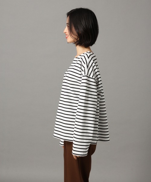 LOWRYS FARM（ローリーズファーム）の「ＵＳＡボーダーＬＳ　862052（Tシャツ/カットソー・レディース・ブラウン/オフホワイト/ブルー/グリーン・FREE）」の7枚目の写真