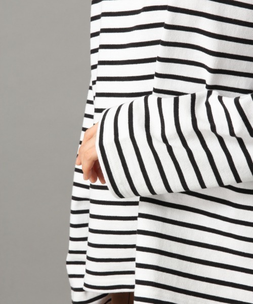 LOWRYS FARM（ローリーズファーム）の「ＵＳＡボーダーＬＳ　862052（Tシャツ/カットソー・レディース・ブラウン/オフホワイト/ブルー/グリーン・FREE）」の17枚目の写真