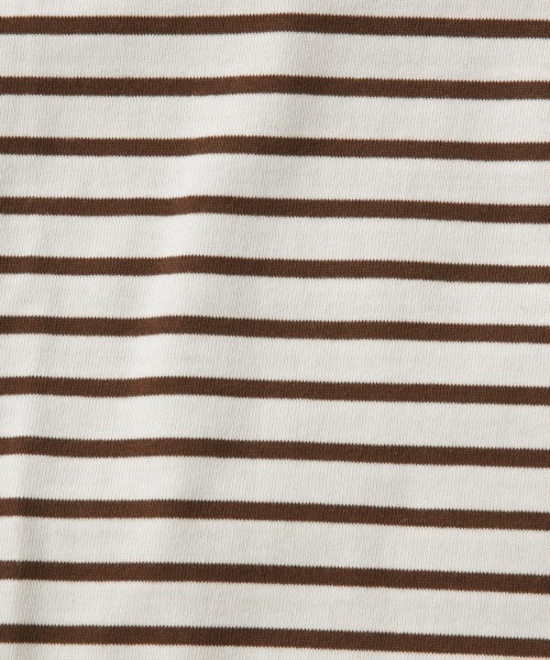 LOWRYS FARM（ローリーズファーム）の「ＵＳＡボーダーＬＳ　862052（Tシャツ/カットソー・レディース・ブラウン/オフホワイト/ブルー/グリーン・FREE）」の8枚目の写真