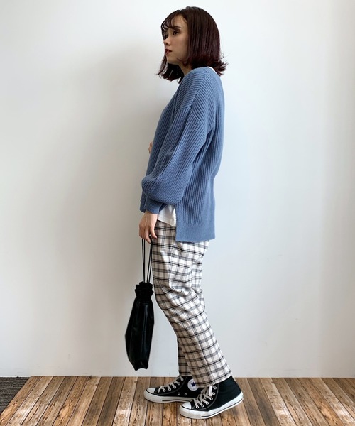 earth music&ecology（アースミュージックアンドエコロジー）の「ラクラクテーパードパンツ ＊（その他パンツ・レディース・ブラック/ベージュ/その他9/その他12/ブラック系その他3/ベージュ系その他4・M/L）」の8枚目の写真