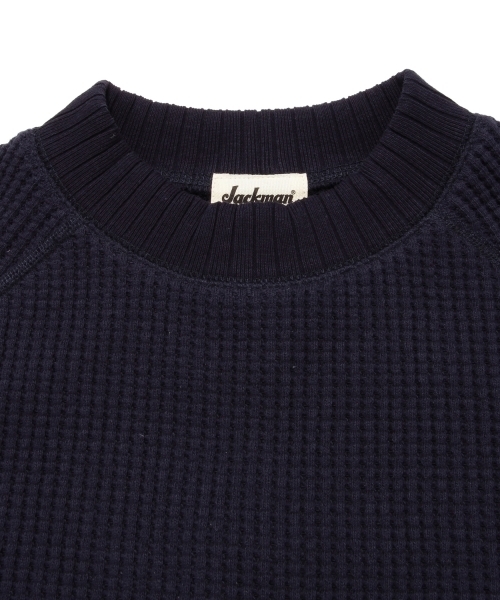 BEAMS BOY(ビームスボーイ)の「Jackman / ワッフル ミドルネック トップス(スウェット・レディース・ナチュラル/ネイビー・ONE SIZE)」の15枚目の写真