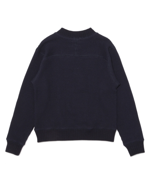 BEAMS BOY(ビームスボーイ)の「Jackman / ワッフル ミドルネック トップス(スウェット・レディース・ナチュラル/ネイビー・ONE SIZE)」の18枚目の写真