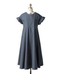 【美品】ドゥロワー　Drawer　シルク　ドット　パフスリーブ　ワンピース 美品】ドゥロワー Drawer シルク ドット パフスリーブ ワンピース