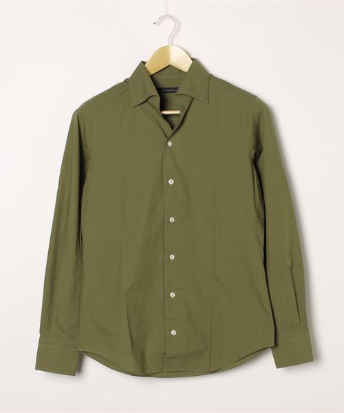 DESIGNWORKS(デザインワークス)の「60/-タイプライター シャツ(シャツ/ブラウス・メンズ・ホワイト/ネイビー/カーキ/イエロー系その他・44/50/48/46)」の3枚目の写真