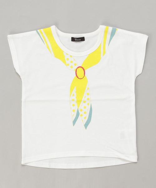 unica（ユニカ）の「UNICA ドルマンスリーブ 半袖Tシャツ（Tシャツ/カットソー・キッズ・ブラック系その他5/イエロー系その他2/ホワイト系その他2/ブルー系その他3/グリーン系その他2/ブラック系その他4・130cm/140cm/110cm/120cm）」の6枚目の写真