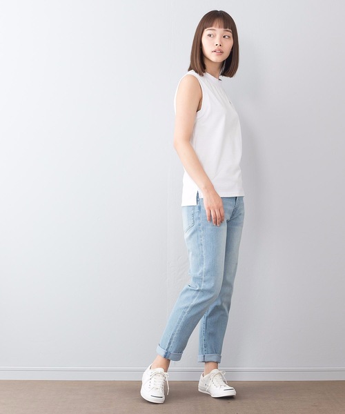 FILA（フィラ）の「【FILA/フィラ】ノースリーブＴシャツ　ＦＬ１８０８　ワンポイント刺繍（タンクトップ・レディース・ホワイト/ブラック/パープル・MEDIUM/LARGE）」の22枚目の写真