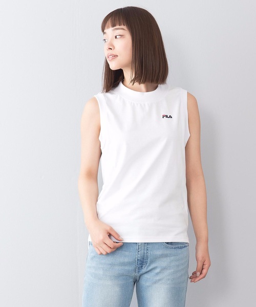 FILA（フィラ）の「【FILA/フィラ】ノースリーブＴシャツ　ＦＬ１８０８　ワンポイント刺繍（タンクトップ・レディース・ホワイト/ブラック/パープル・MEDIUM/LARGE）」の20枚目の写真
