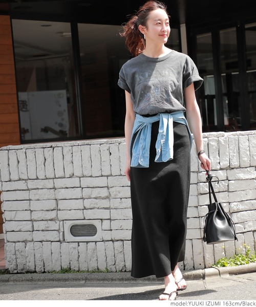 coca（coca）（コカ）の「ニットフレアスカート（スカート・レディース・グリーン/ブルー/イエロー/ブラック/マスタード/ダークグリーン/パープル/ブラウン/パープル系その他・ONE SIZE）」の10枚目の写真