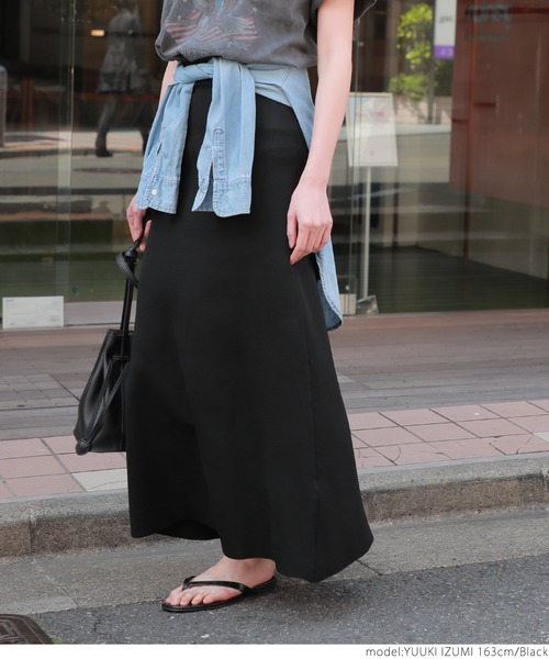 coca（coca）（コカ）の「ニットフレアスカート（スカート・レディース・グリーン/ブルー/イエロー/ブラック/マスタード/ダークグリーン/パープル/ブラウン/パープル系その他・ONE SIZE）」の11枚目の写真