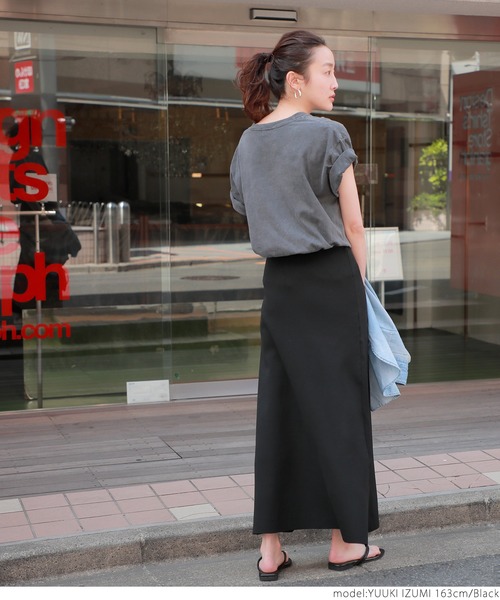 coca（coca）（コカ）の「ニットフレアスカート（スカート・レディース・グリーン/ブルー/イエロー/ブラック/マスタード/ダークグリーン/パープル/ブラウン/パープル系その他・ONE SIZE）」の12枚目の写真