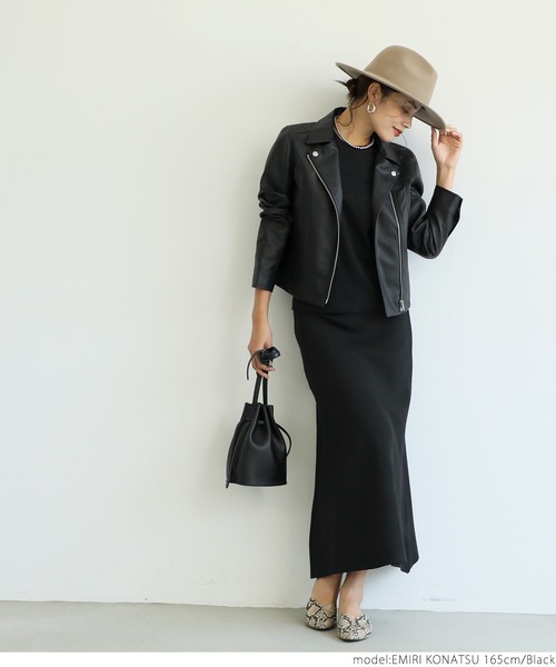 coca（coca）（コカ）の「ニットフレアスカート（スカート・レディース・グリーン/ブルー/イエロー/ブラック/マスタード/ダークグリーン/パープル/ブラウン/パープル系その他・ONE SIZE）」の18枚目の写真