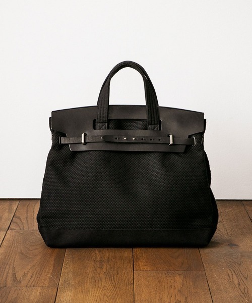 Cabas （キャバ）の「CaBas N°48 1day Tripper（ハンドバッグ・レディース・ブラック/ブラウン/グレー/ホワイト×ホワイト・MEDIUM）」の3枚目の写真